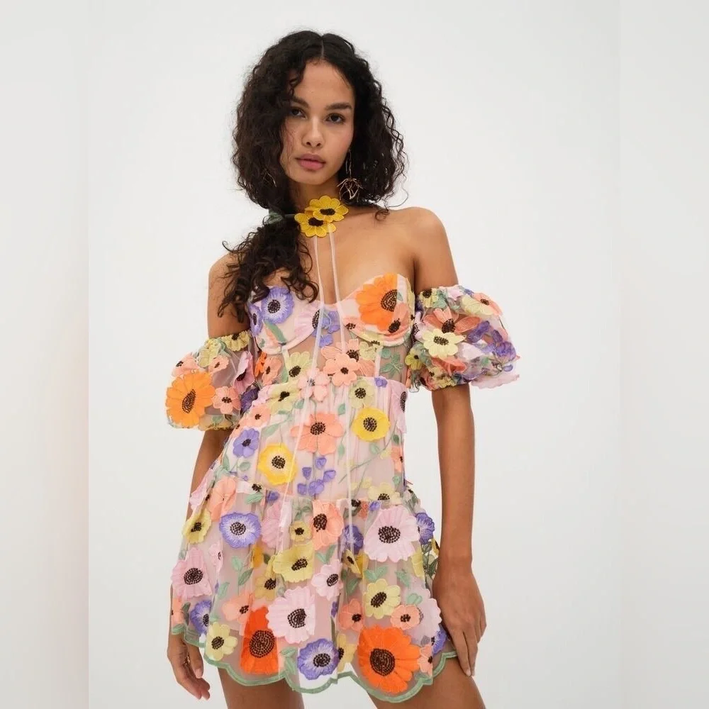 COPY - FOR LOVE & LEMONS Prato Mini Dress - Picture 5 of 10